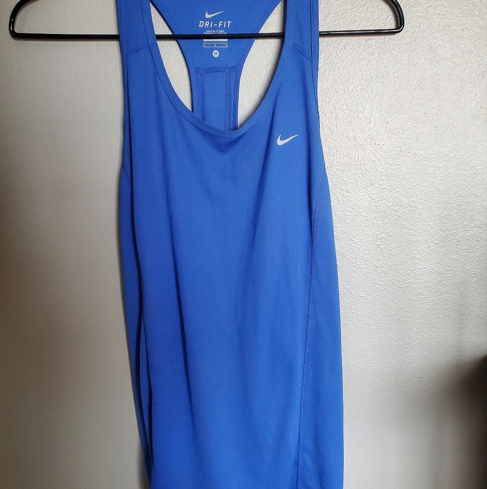 Womens Nike Dri-Fit Tank - Blue - Medium